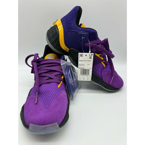 Adidas Harden Vol. 4 Su Casa Mi Casa Los Angeles Lakers Men’s FW7406 Size 7.5 - Picture 15 of 16